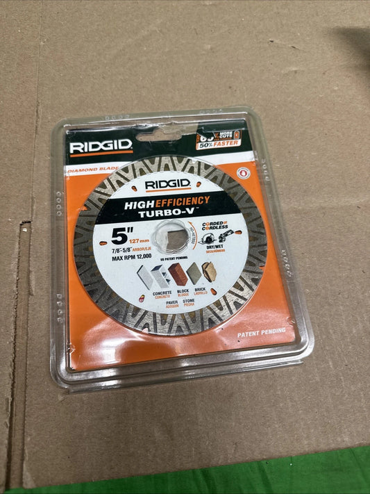 RIDGID DIAMOND BLADE HIGH EFFICIENCY TURBO-V 5"