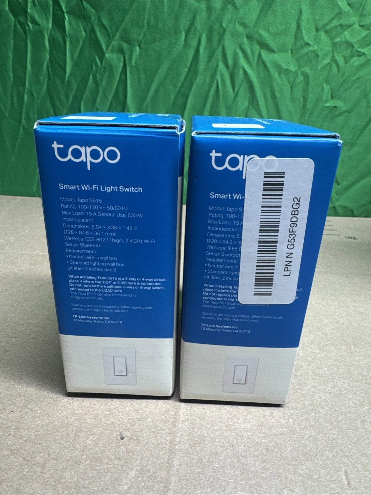 LOT OF2 Tp-link Tapo Smart Switch,Single-pole3way/4-way,Matter Compatible,Energy