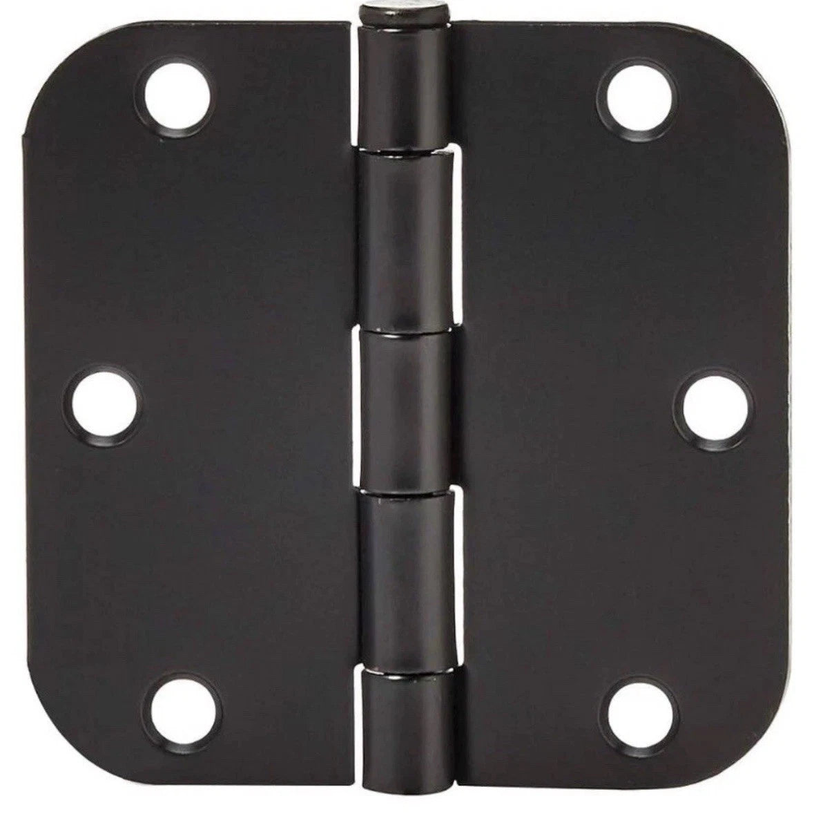18 Pack Amazon Rounded 5/8 Radius interior, 3.5" x 3.5" Door Hinges, Matte Black