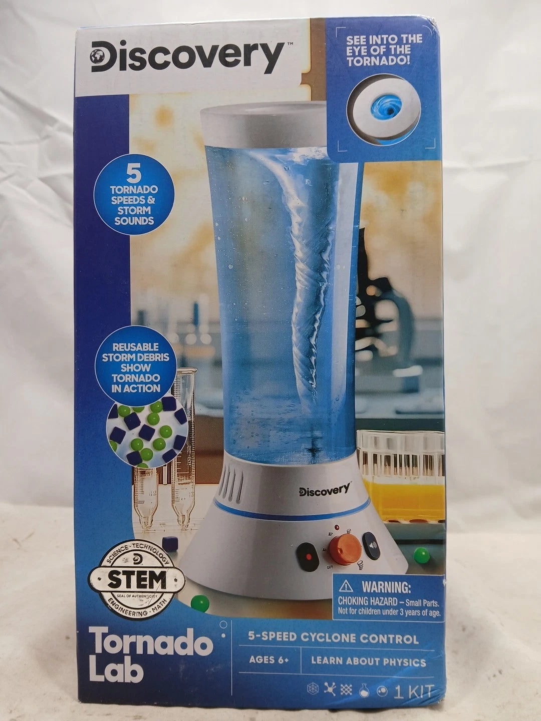 Educational Tornado Lab Build Kit with Realistic Storm Sounds -(used )