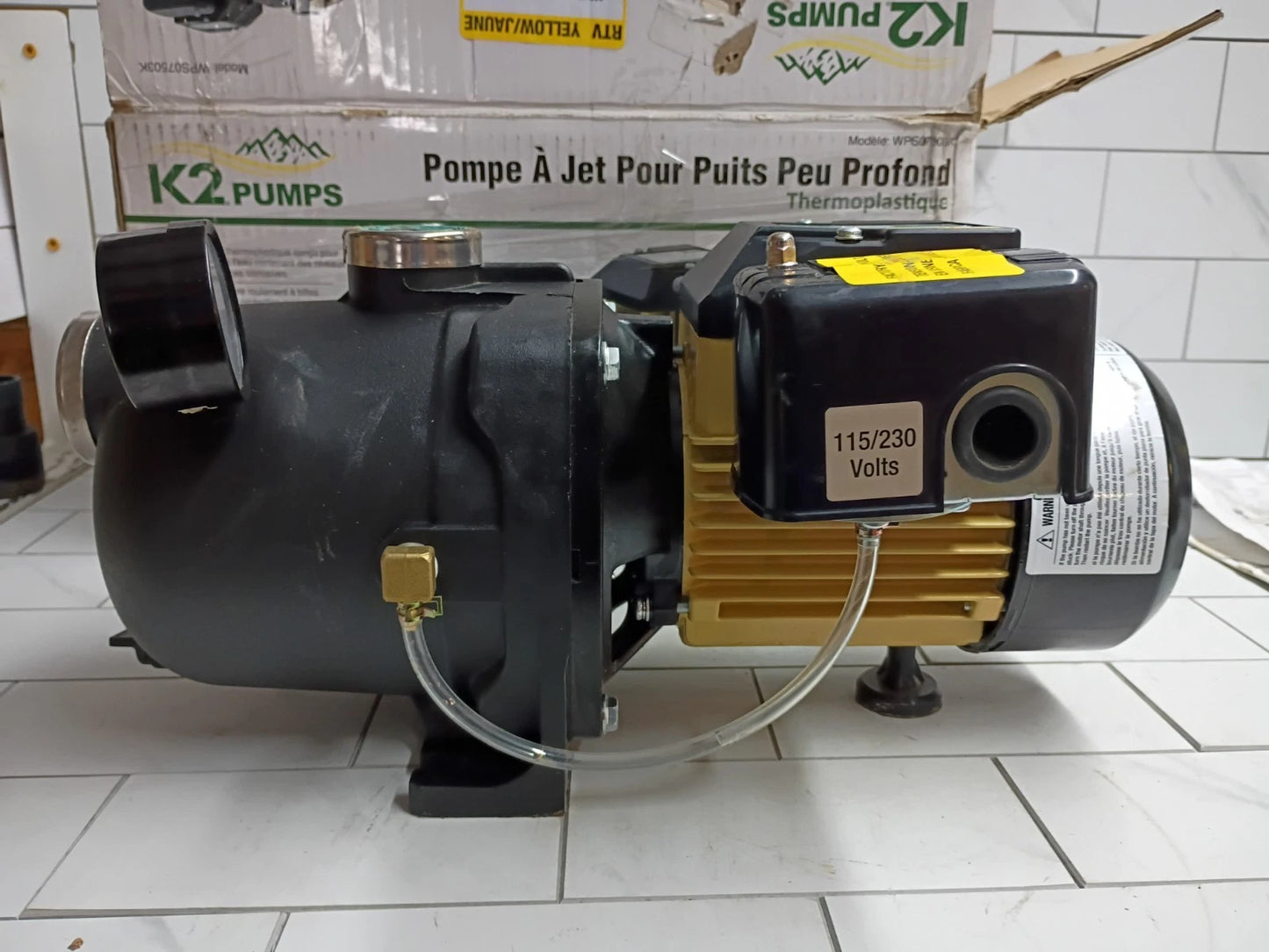 K2 Pumps WPS07503K Shallow Well Jet Pump 3/4 Hp Lead Free Thermoplastic FOR PART