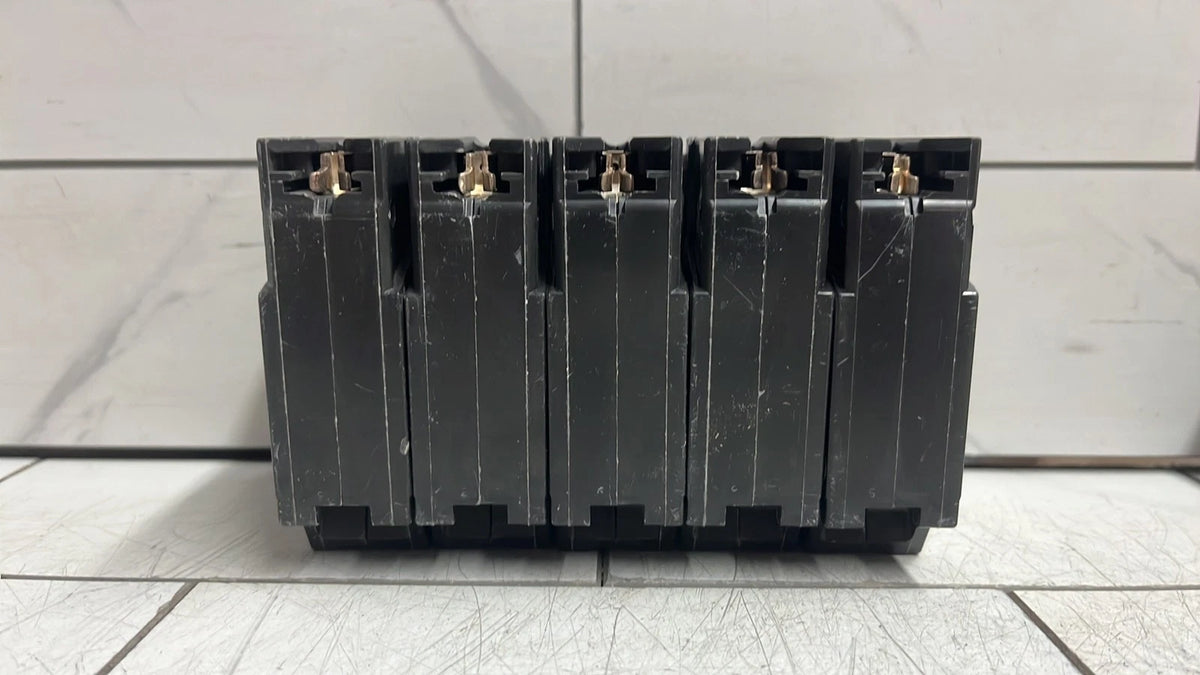 5 pack ABB THQL1115A Circuit Breaker 15 Amp Single Pole 120/240 VAC