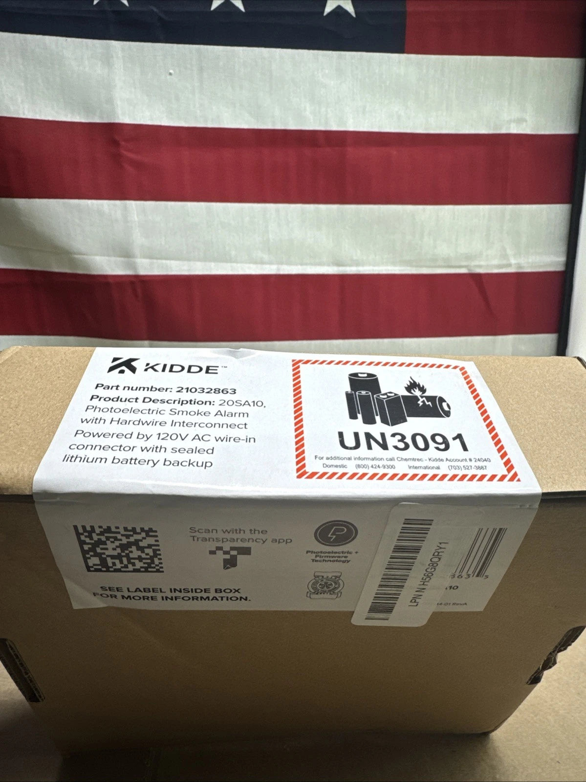 New Kidde 20SA10 Hardwired Smoke Detector, 10-Year Battery, Interconnectable