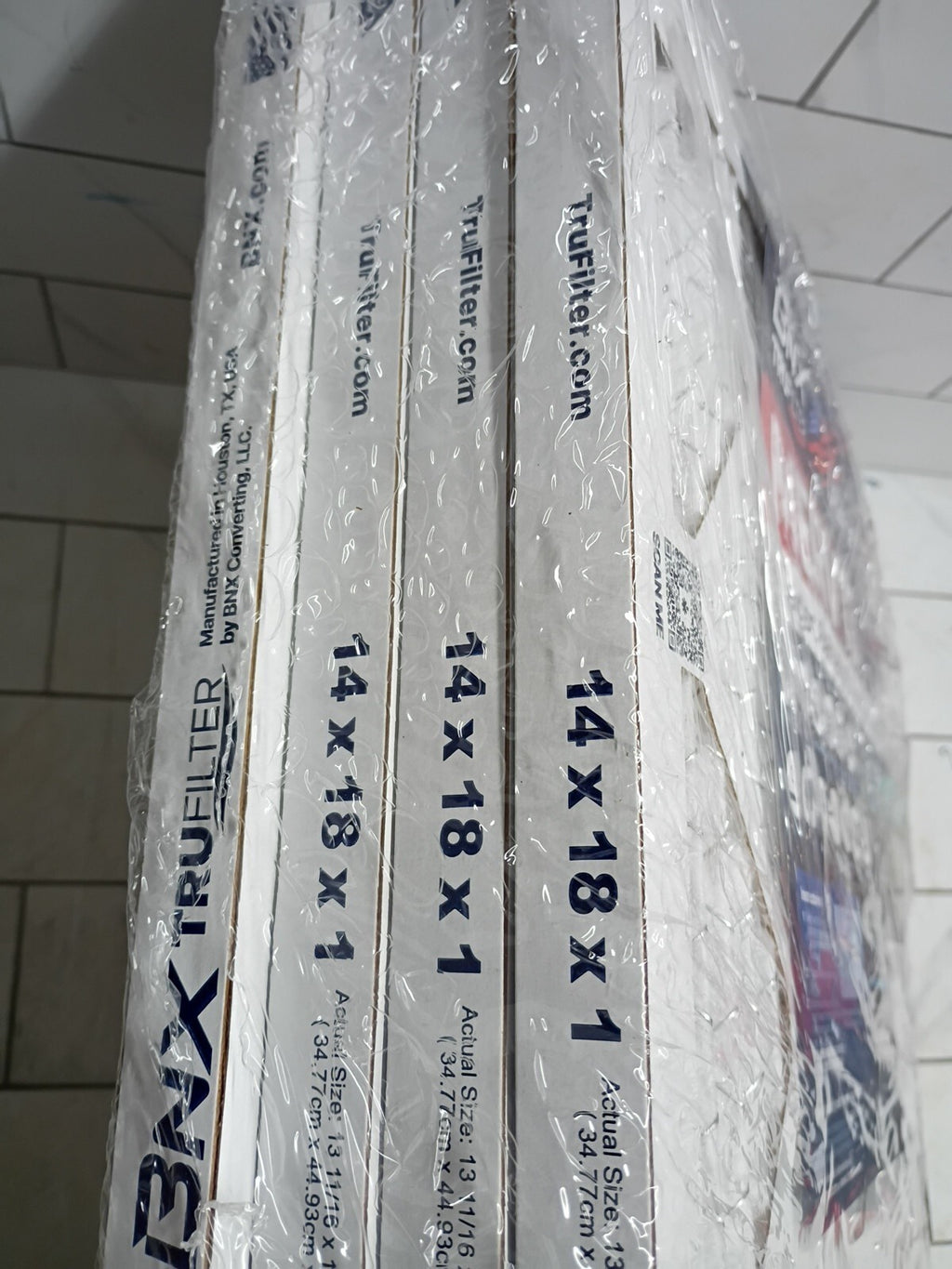 MERV 13 14x18x1 Electrostatic Air Filters 4-Pack for HVAC  AC Systems Open Box