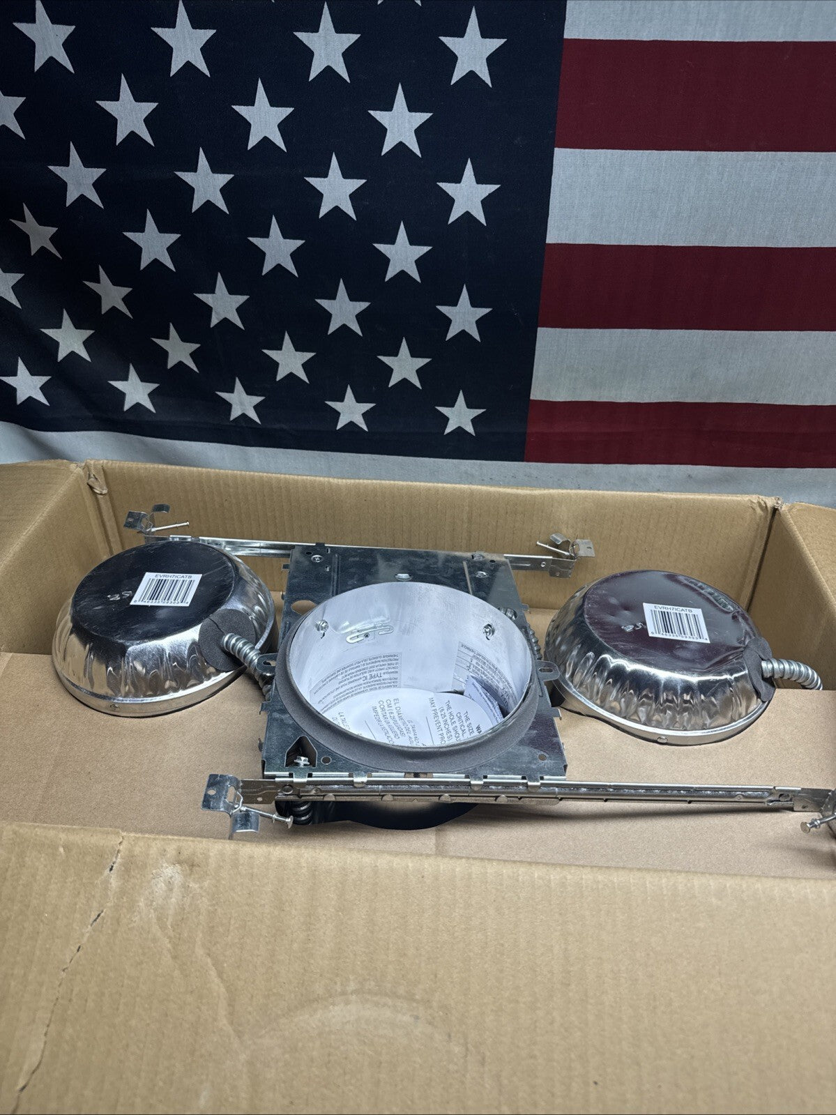 6 Pack EnviroLite 6 in. IC Rated LED New Construction Recessed Housing