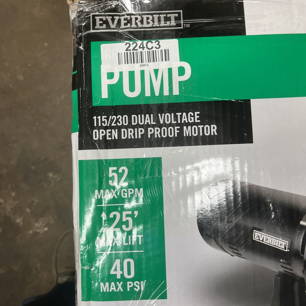 Everbilt HDLS15P 1-1/2 115/230 Volts HPlastic Lawn Irrigation Pump *Parts*