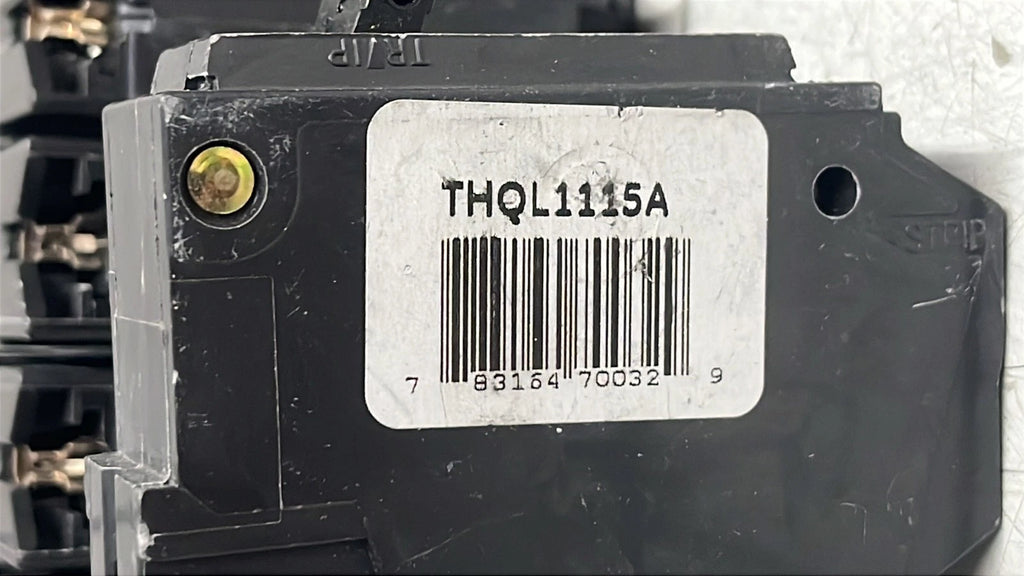 5 pack ABB THQL1115A Circuit Breaker 15 Amp Single Pole 120/240 VAC