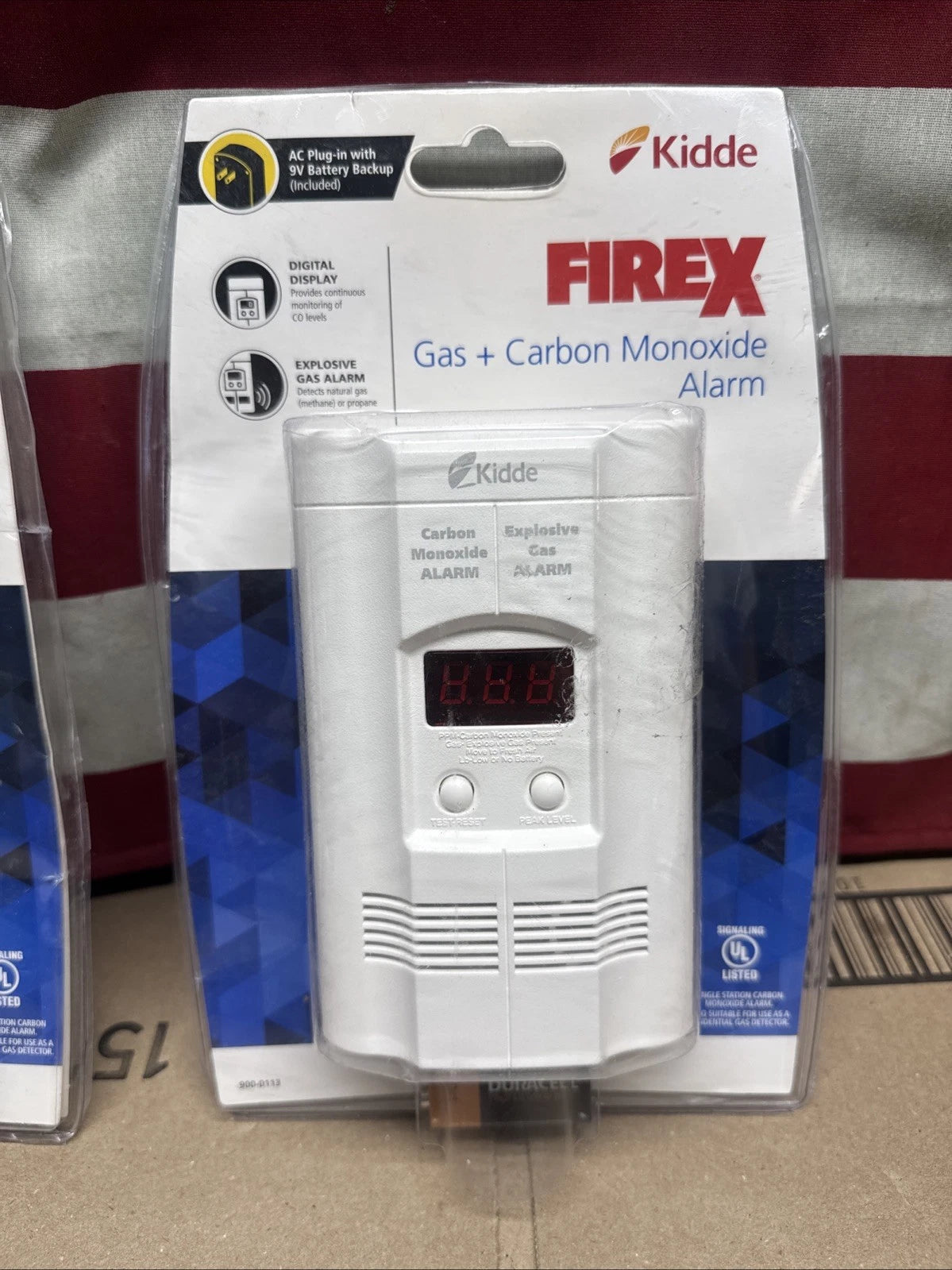 New 2 PACK Kidde KN-COEG-3 Explosive Gas Alarm Carbon Monoxide Alarm Detector