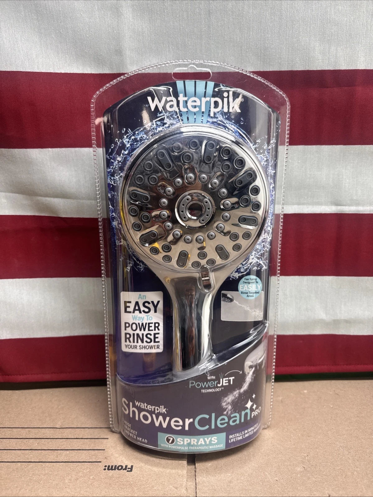 7-Spray Patterns w/ 1.8 GPM 4.75" Wall Mount Adjust Handheld Shower Head, Chrome