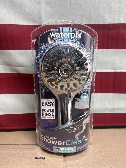 7-Spray Patterns w/ 1.8 GPM 4.75" Wall Mount Adjust Handheld Shower Head, Chrome
