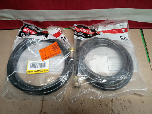 2-PK Everbilt Washing Machine Fill Hose 3/4" FHT x 3/4" FHT x 72" 1001298165, OB