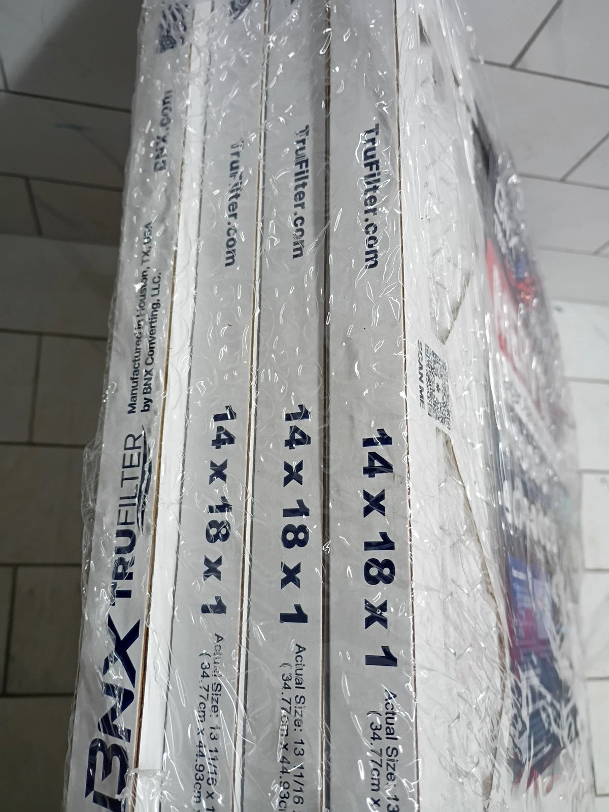 MERV 13 14x18x1 Electrostatic Air Filters 4-Pack for HVAC AC Systems Open Box