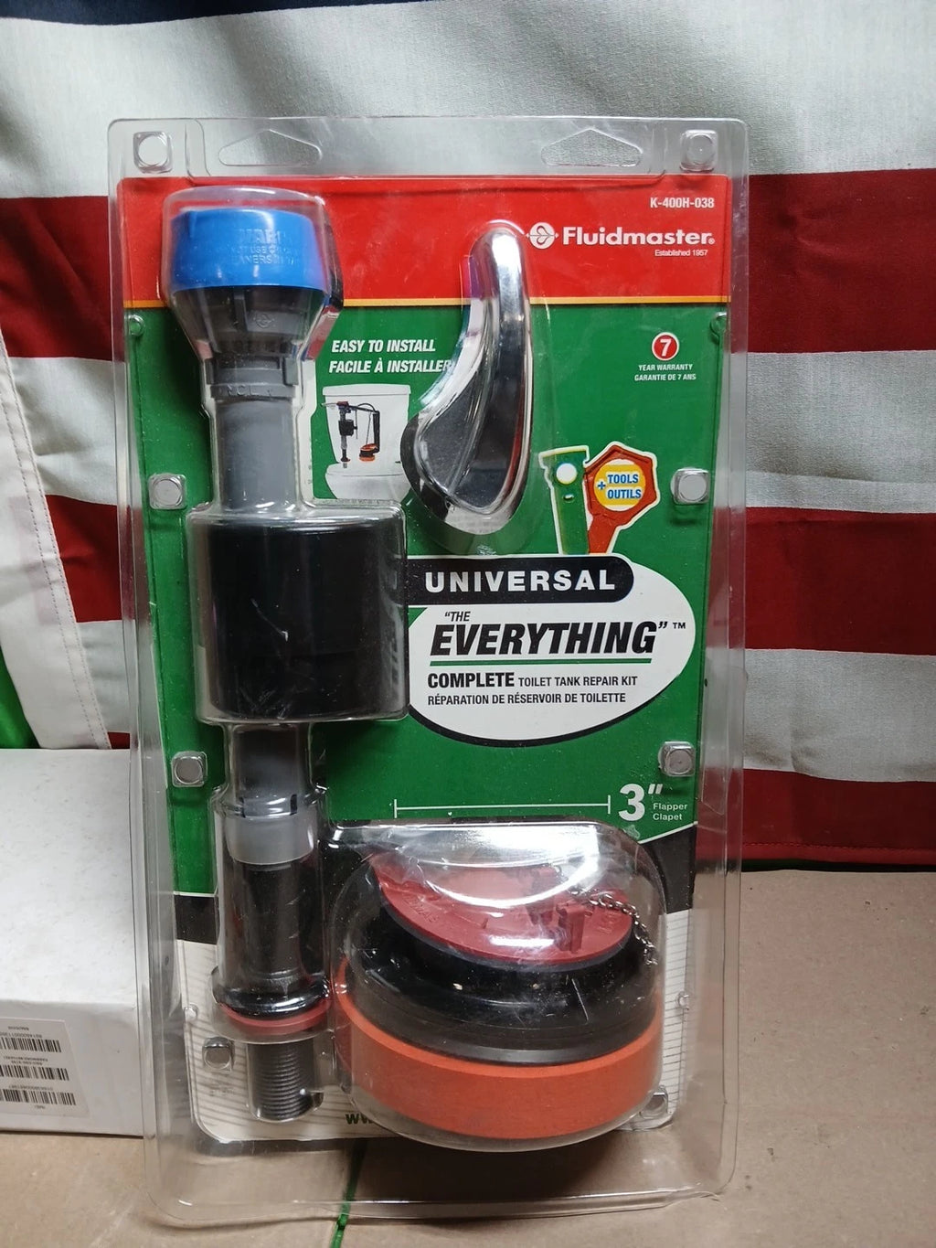 5-PACK Fluidmaster Everything Toilet Repair Kit MultiColor 3 K-400H-038-T4.