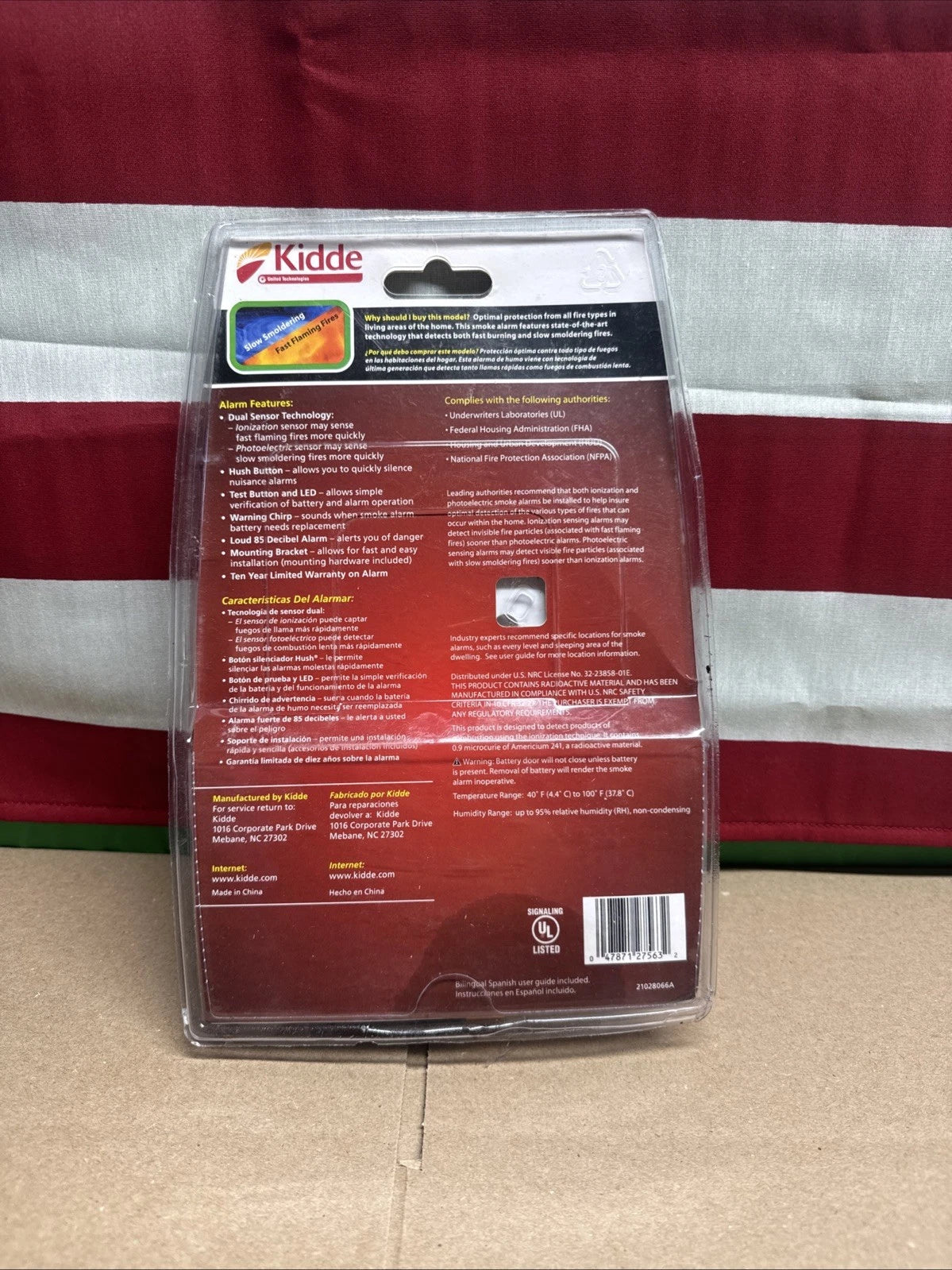 Kidde PI9010 Smoke Dual Sensor Alarm Detector Battery Operated (Factory Sealed)