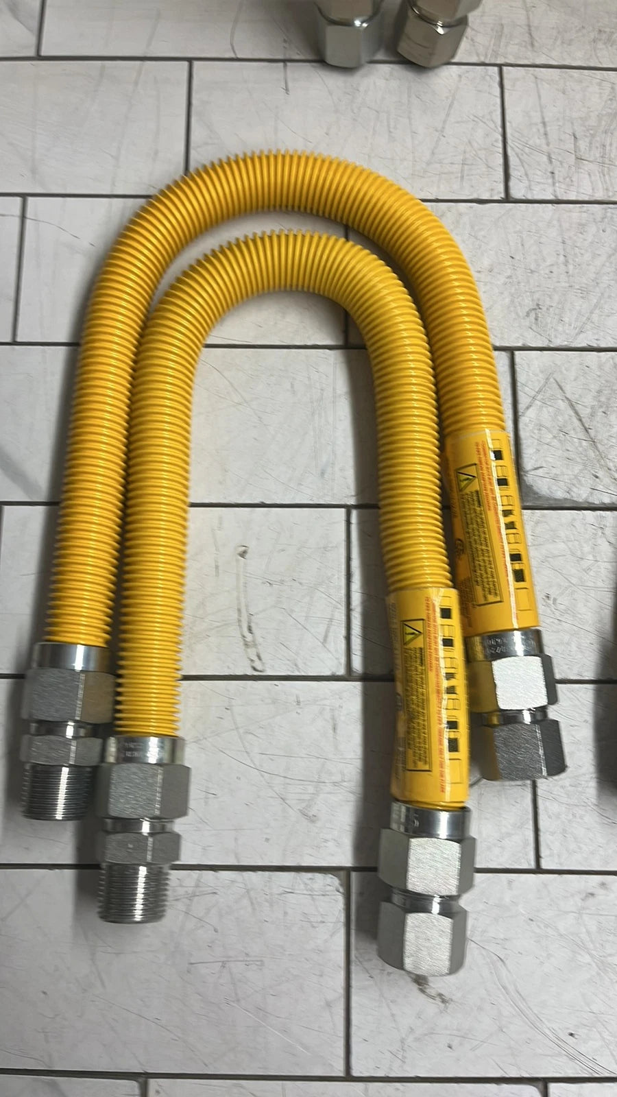 Lot Of 10 Home-Flex 3/4 in. FIP x 3/4 in. MIP x 24 in. Gas Connector 7/8 in.