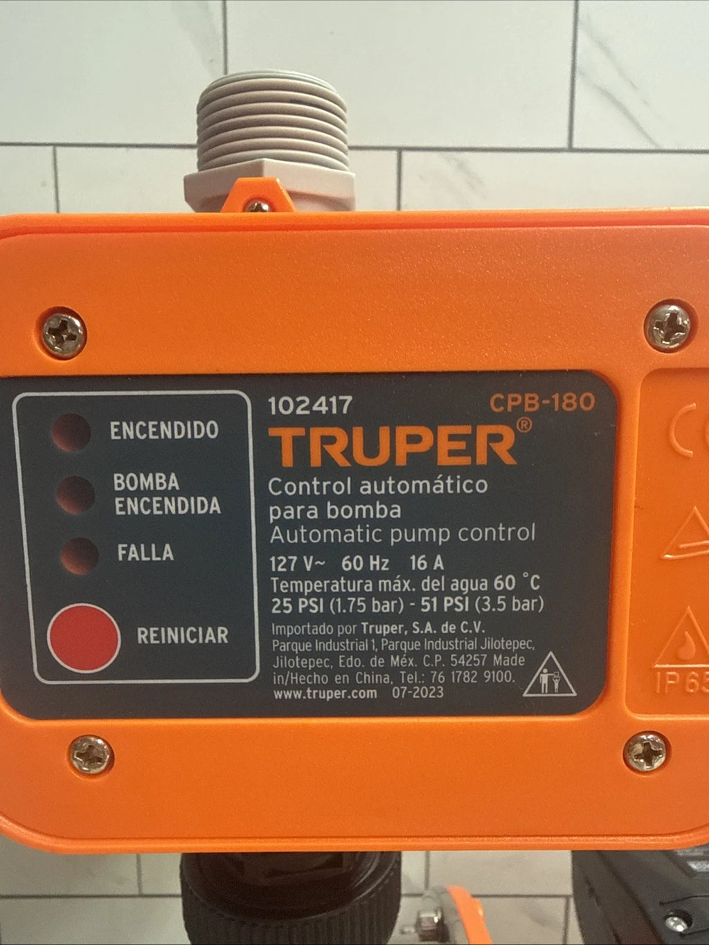 TRUPER PRE-11 - 1-HP Water Pressure Booster Pump System New Open Box