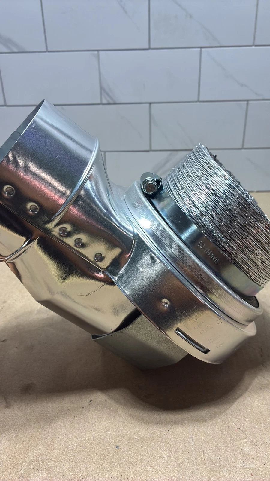 MV-90 Magnetic Dryer Vent Coupling – 90° – Made in USA. Magnetic