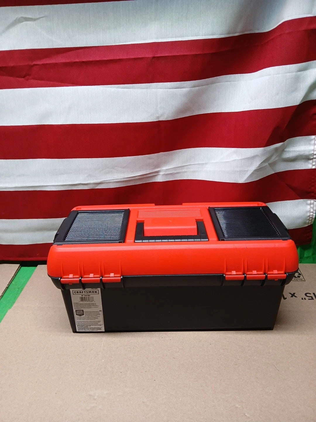 NEW CRAFTSMAN Tool Box Lockable 16x7 inch Red/Black CMST16901