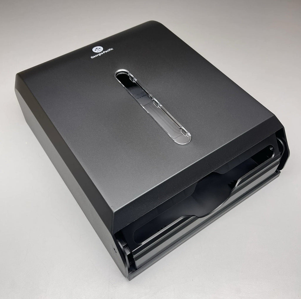 GEORGIA PACIFIC C-Fold/Multifold Paper Towel Dispenser Black 56650A (New)
