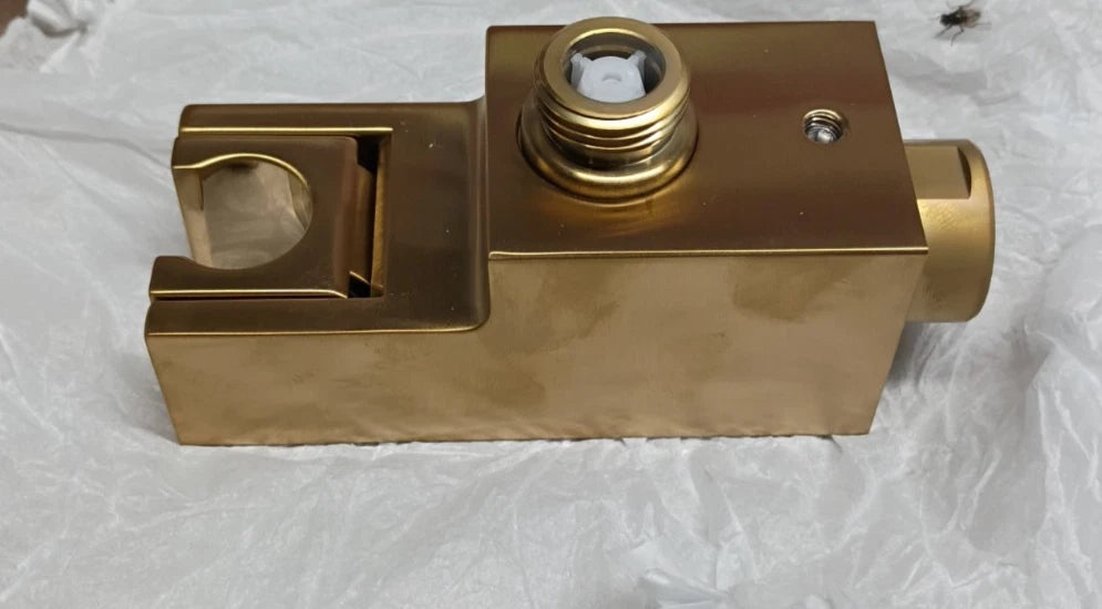 KOHLER Wall-Mount Handshower Holder with Supply Elbow Brushed Moderne Brass READ