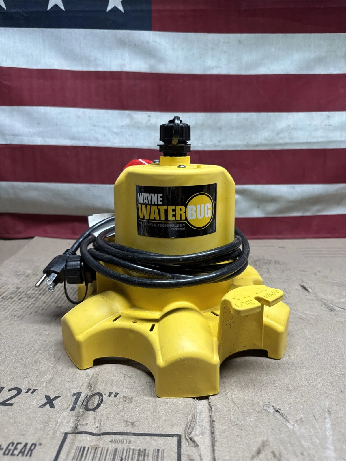 Wayne 1/6 HP WaterBUG Submersible Utility Pump with Multi-Flo Technology USED,