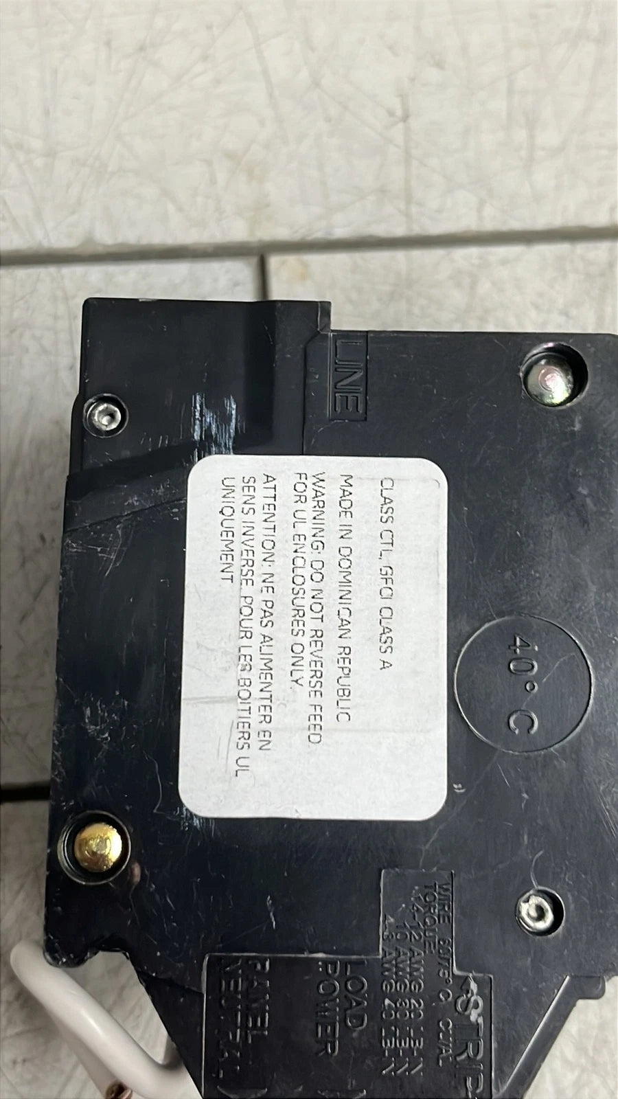 ABB THQL1120GFTA 20 Amp GFCI Ground Fault Circuit Interrupter Single