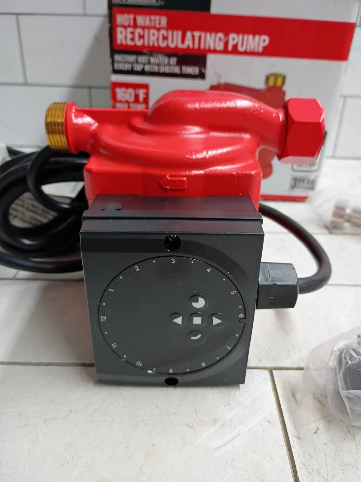 Everbilt Hot Water Recirculation Pump ~ Fully Programmable HDRCIRP Open Box READ