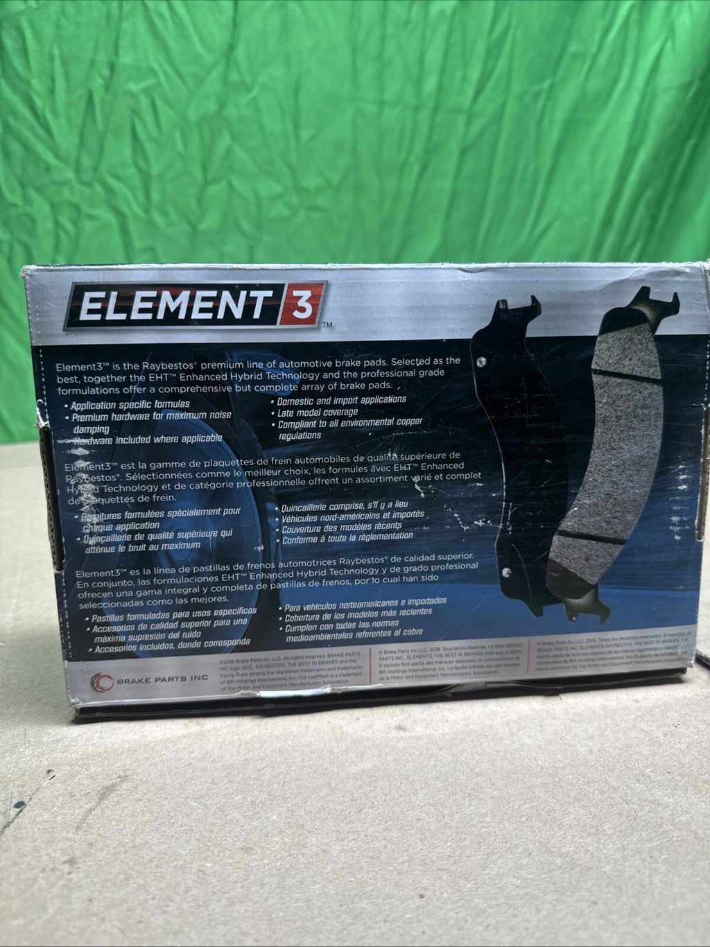 Raybestos EHT1759H Raybestos Element3 Hybrid Brake Pad Set