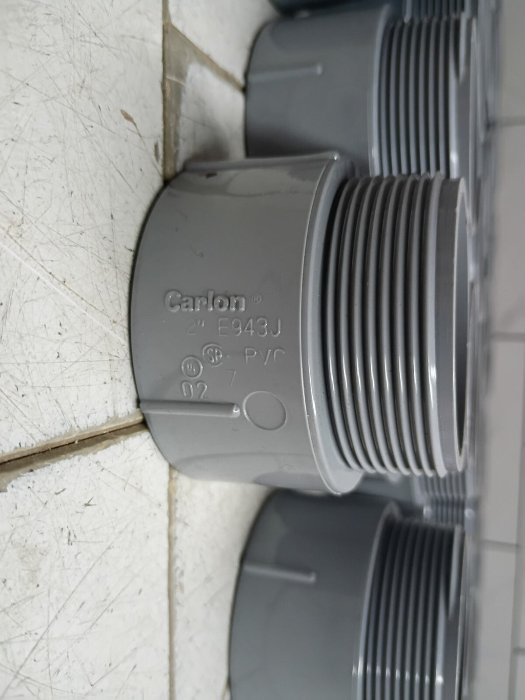 (49 Pack) Carlon E943J, 2", Schedule 40, Gray, PVC, Male, Terminal Adapter OB
