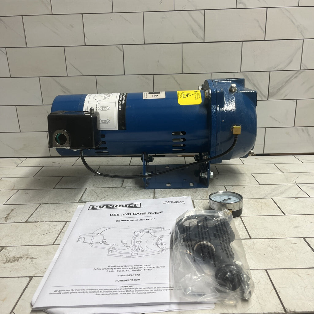 Everbilt HDCWJ10, 1 HP 115/230 Volt Professional Convertible Jet Pump PARTS ONLY