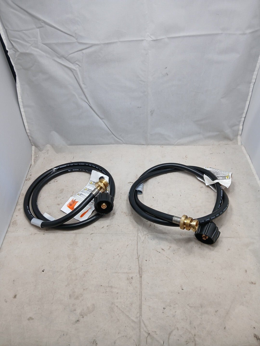 2 Pk Propane Hose Assembly Acme x 1"-20 Male Throwaway Cylinder Thread (Ob)