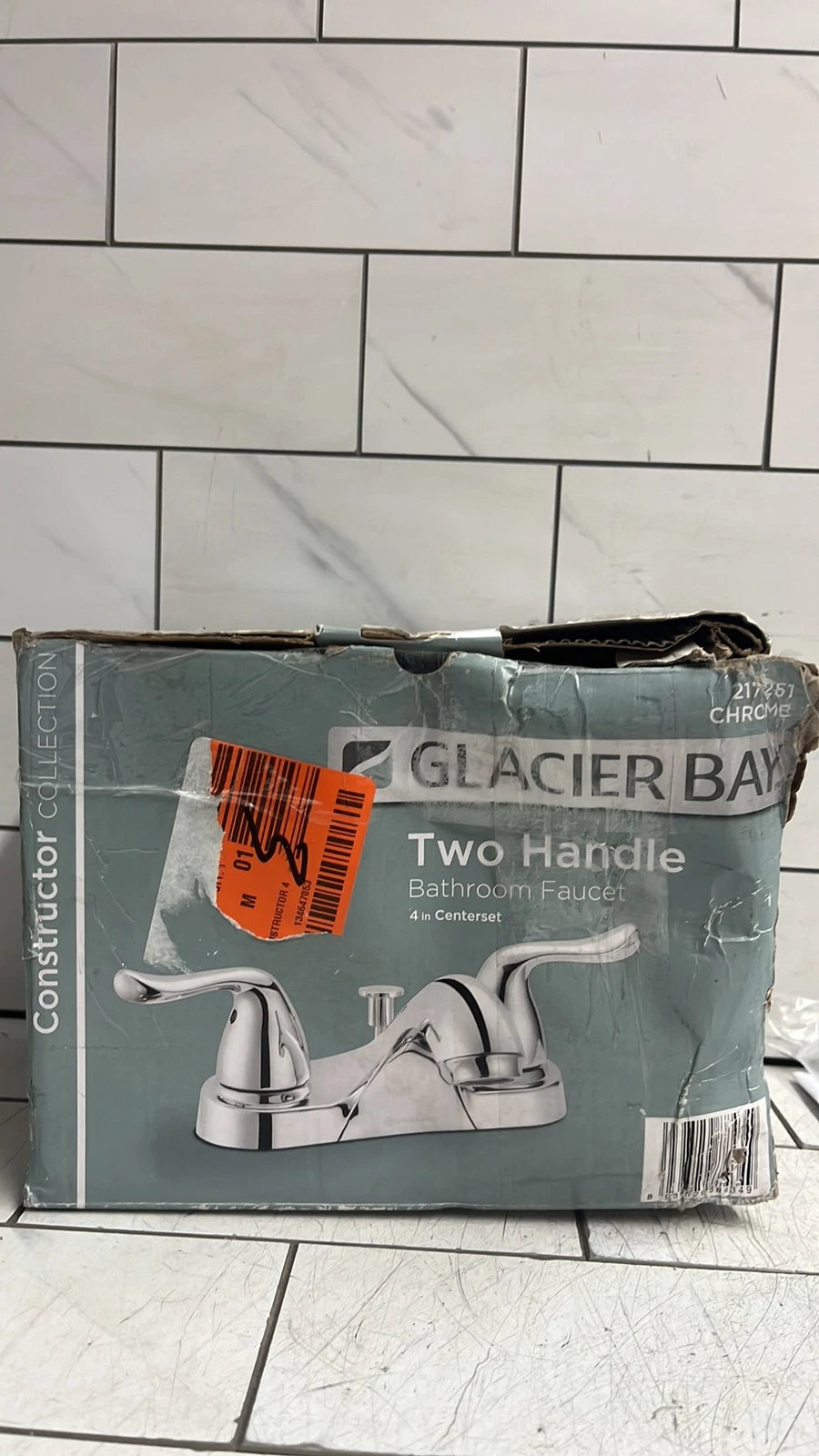 Glacier Bay Constructor 217 251 Bathroom Faucet in Polished Chrome OPEN BOX