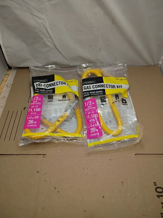 Everbilt 1014 261 141 1/2 in. MIP x 1/2 in MIP x 36 in Gas Connector (1/2 in OD)