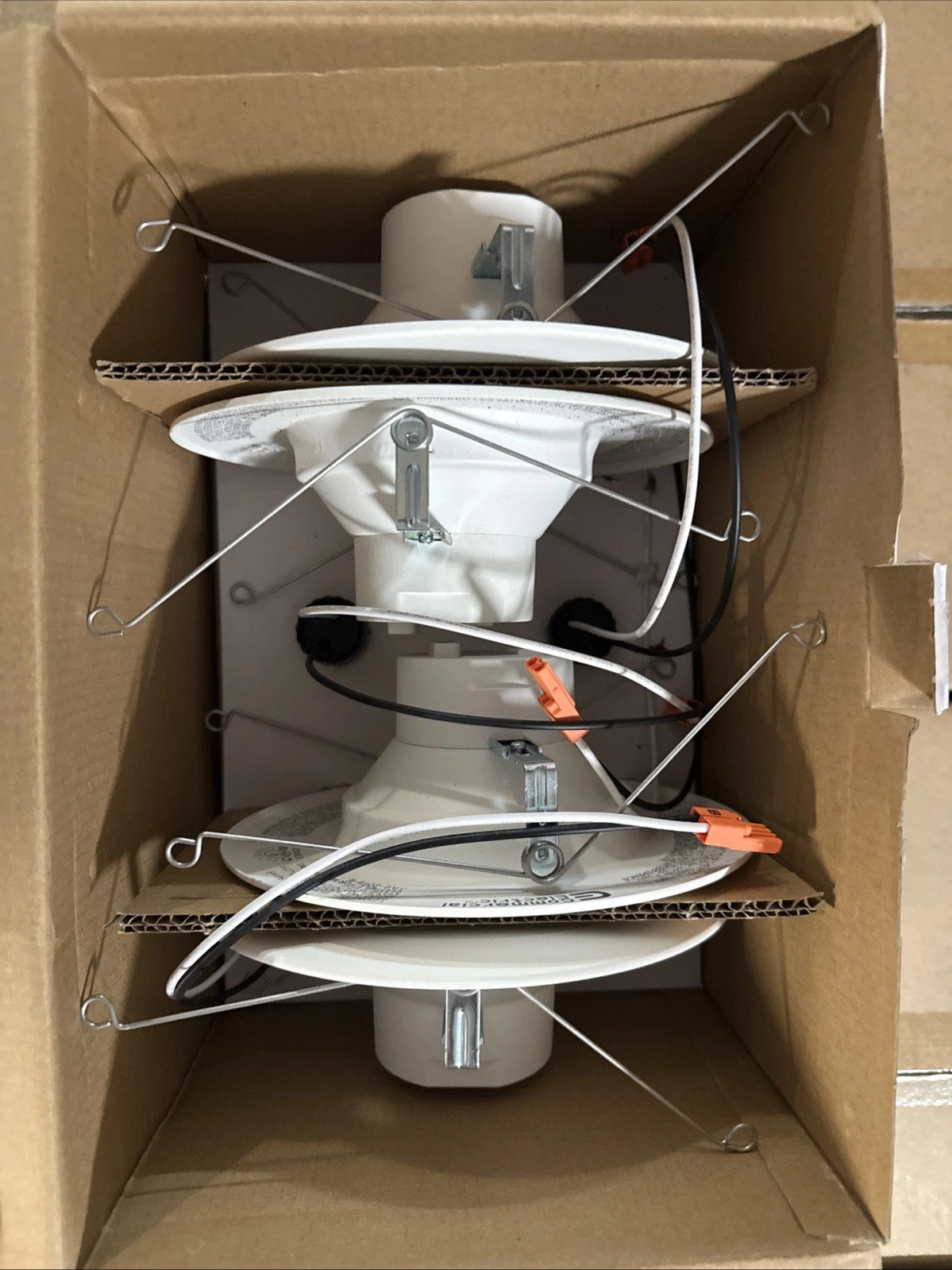 Commercial Electric 5/6" LED Recessed Retrofit Light Trim Selectable CCT 4-Pack