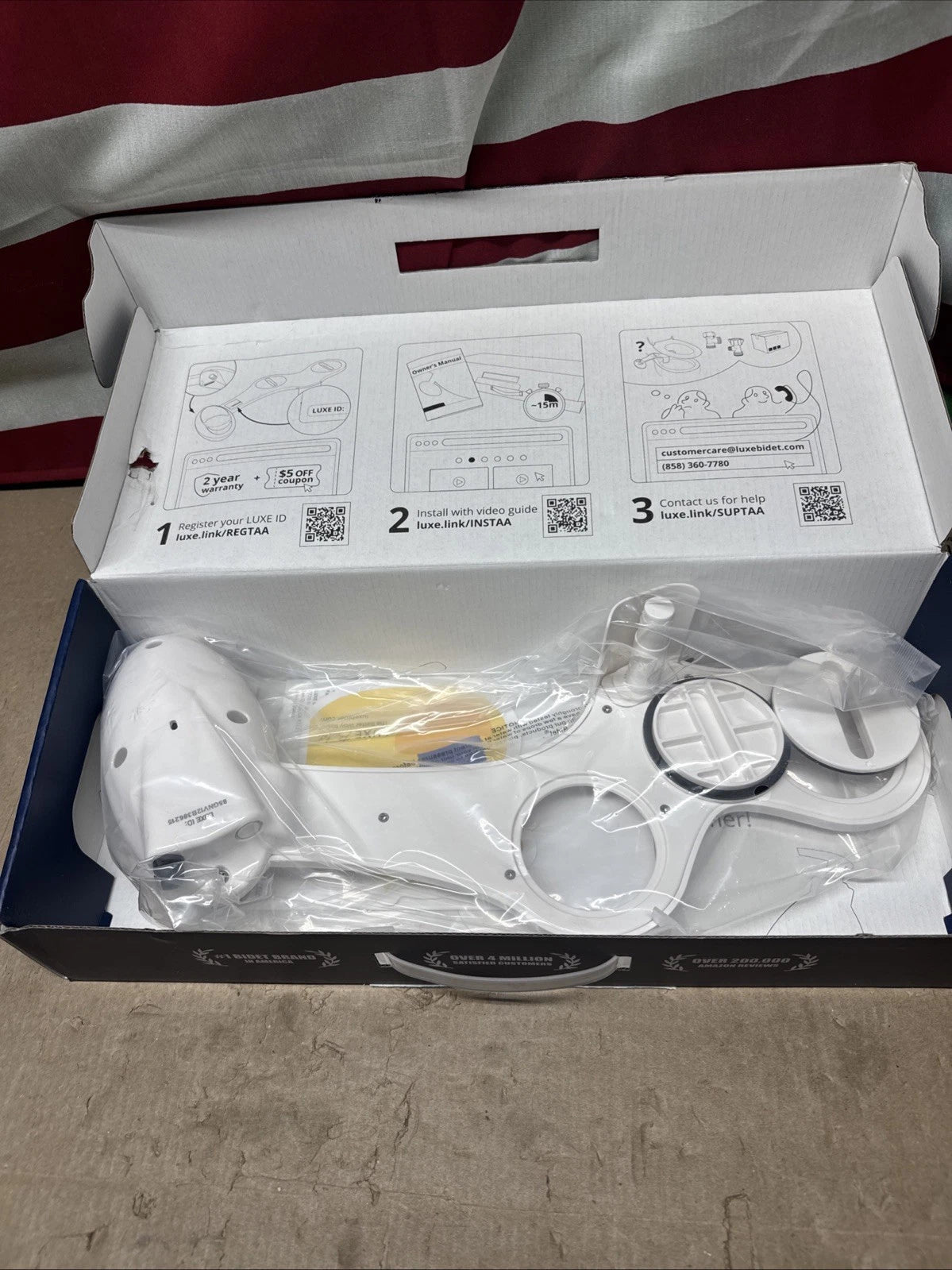 Luxe Bidet Neo 120 Self Cleaning Nozzle Fresh Water Non-Electric O.B