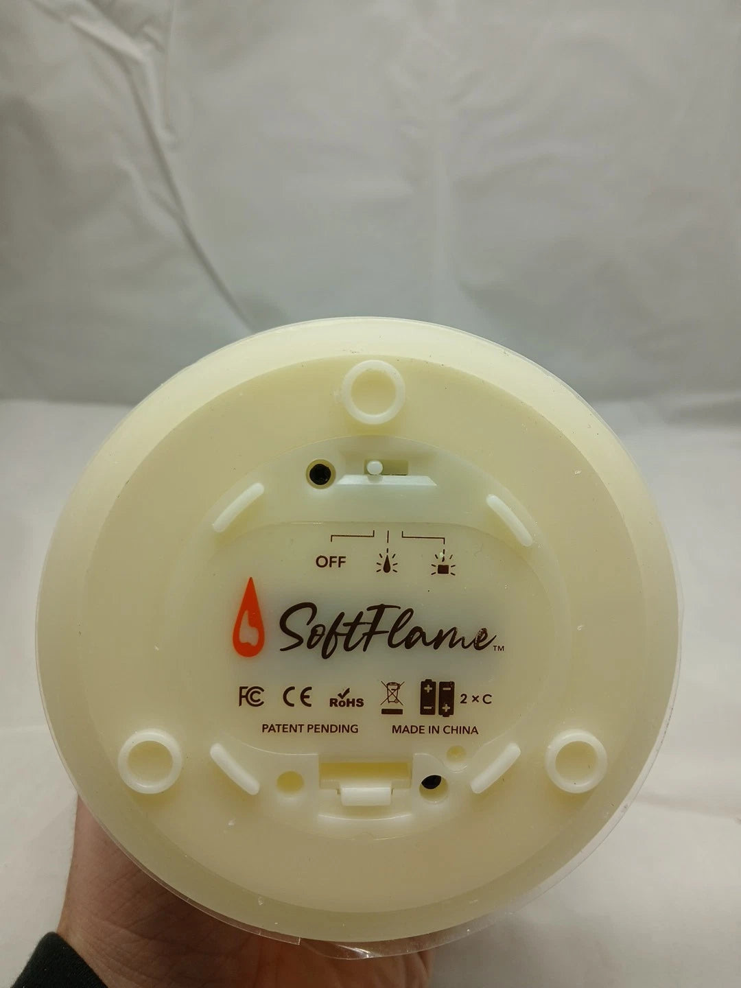 Softflame Flameless LED Candles w/ Remote, 4"x10" Flickering 3D Moving Flame