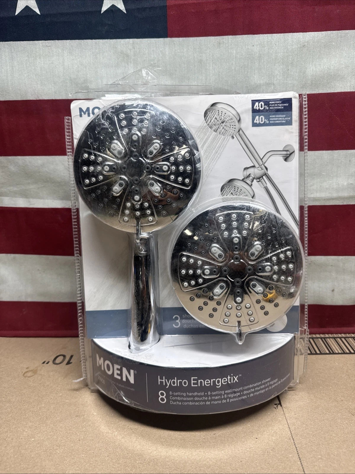 Moen 200C0 Hydro Energetix Combination Shower, Chrome New