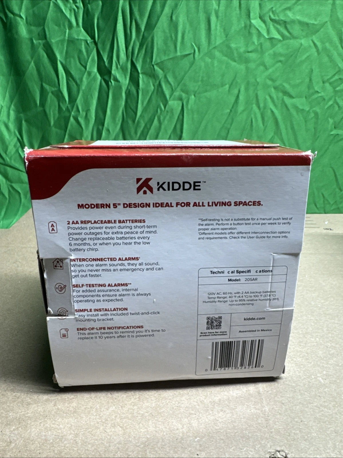 Kidde Hardwired Smoke Detector with Battery Backup & LED, 2-Pack (20SAR)
