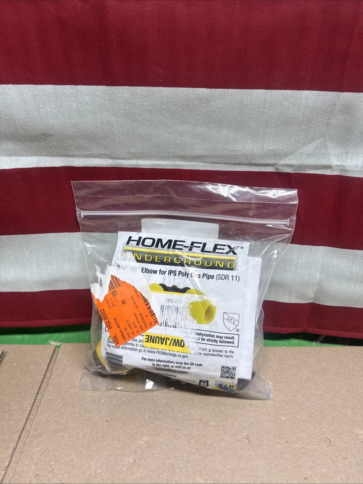 HOME-FLEX 3/4 in. IPS DR 11 Underground Yellow Poly Gas Pipe 90-Degree Elbow