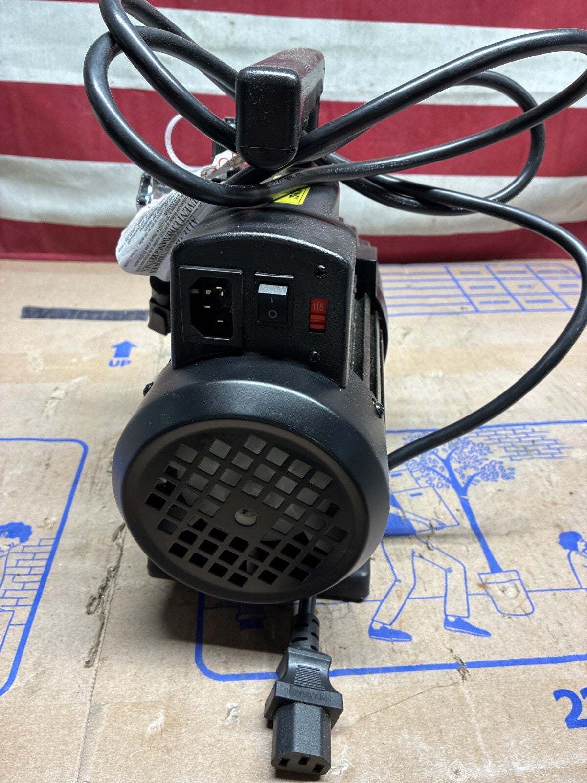 MASTERCOOL Black Series 90063-2V-110-BL 3CFM Vacuum Pump *READ DESCRIPTION*