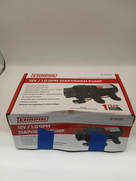Chapin 6-9206 12 VOLT 1.0 GPM Diaphragm Pump FOR SPOT SPRAYERS