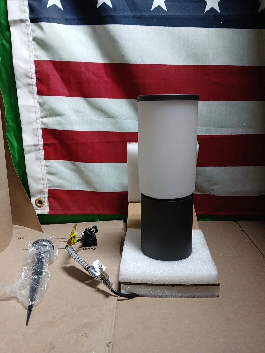 HAMPTON BAY 350 Lumen Low Voltage Black LED Smart Outdoor Powered by Hubspace