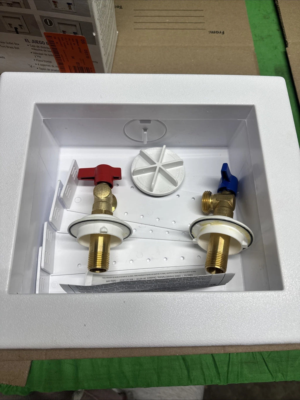 "Washing Machine Outlet Box'' Oatey Quadtro 4 Options Model 38529 NIB "COMPLETE"