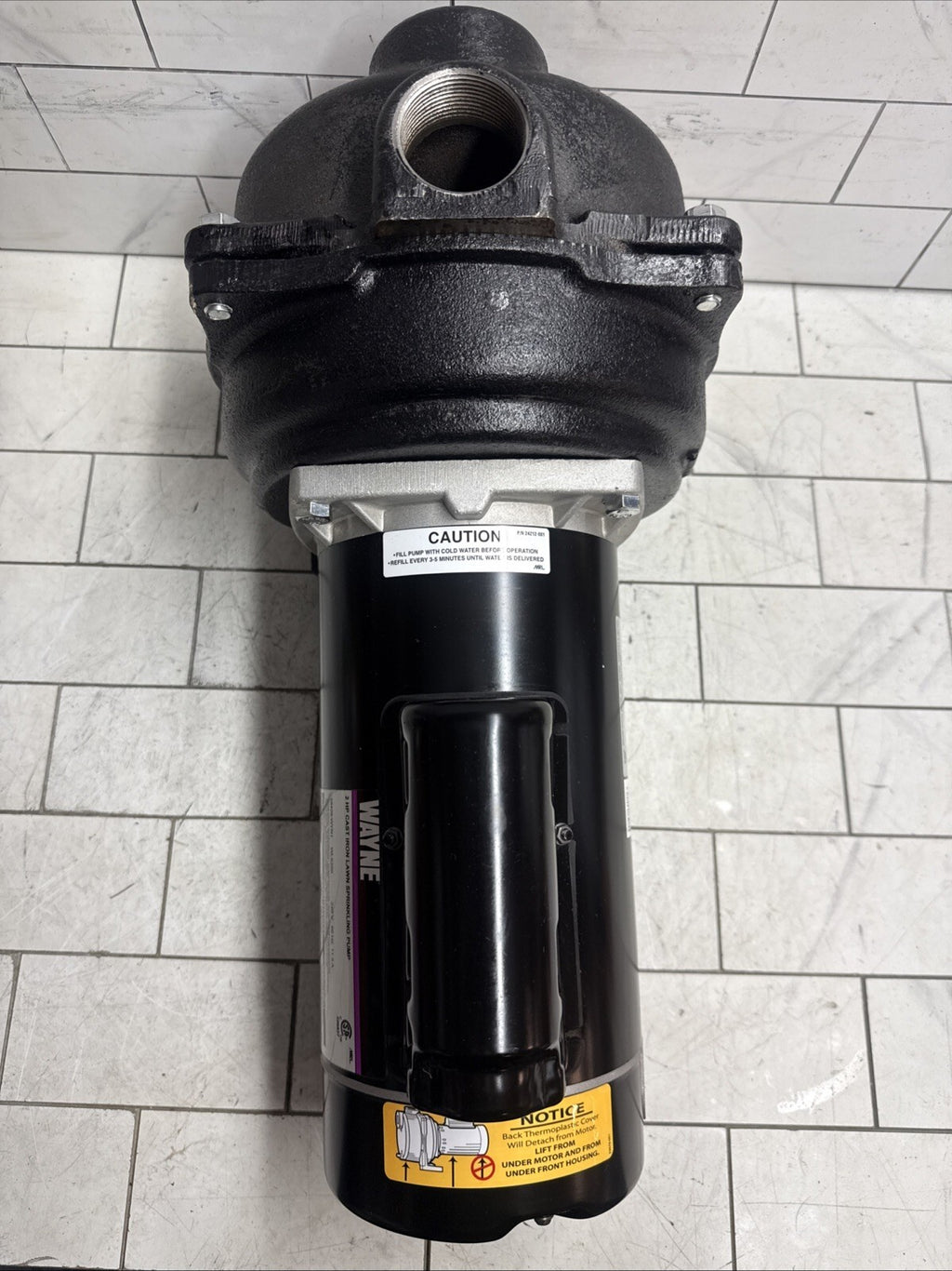 Wayne 58409-WYN1, 2 HP Permanent Lawn Irrigation Sprinkler Pump Open Box