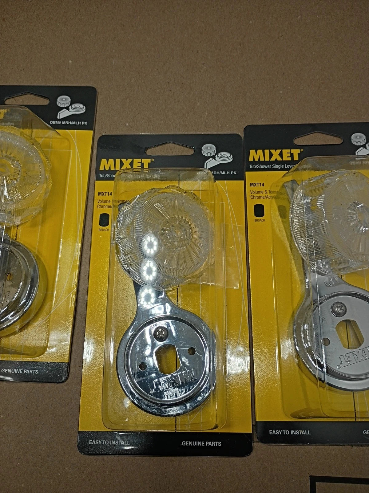 3PCK Mixet tub shower single lever handles mxt14 ome #MRH/mlh lever handles