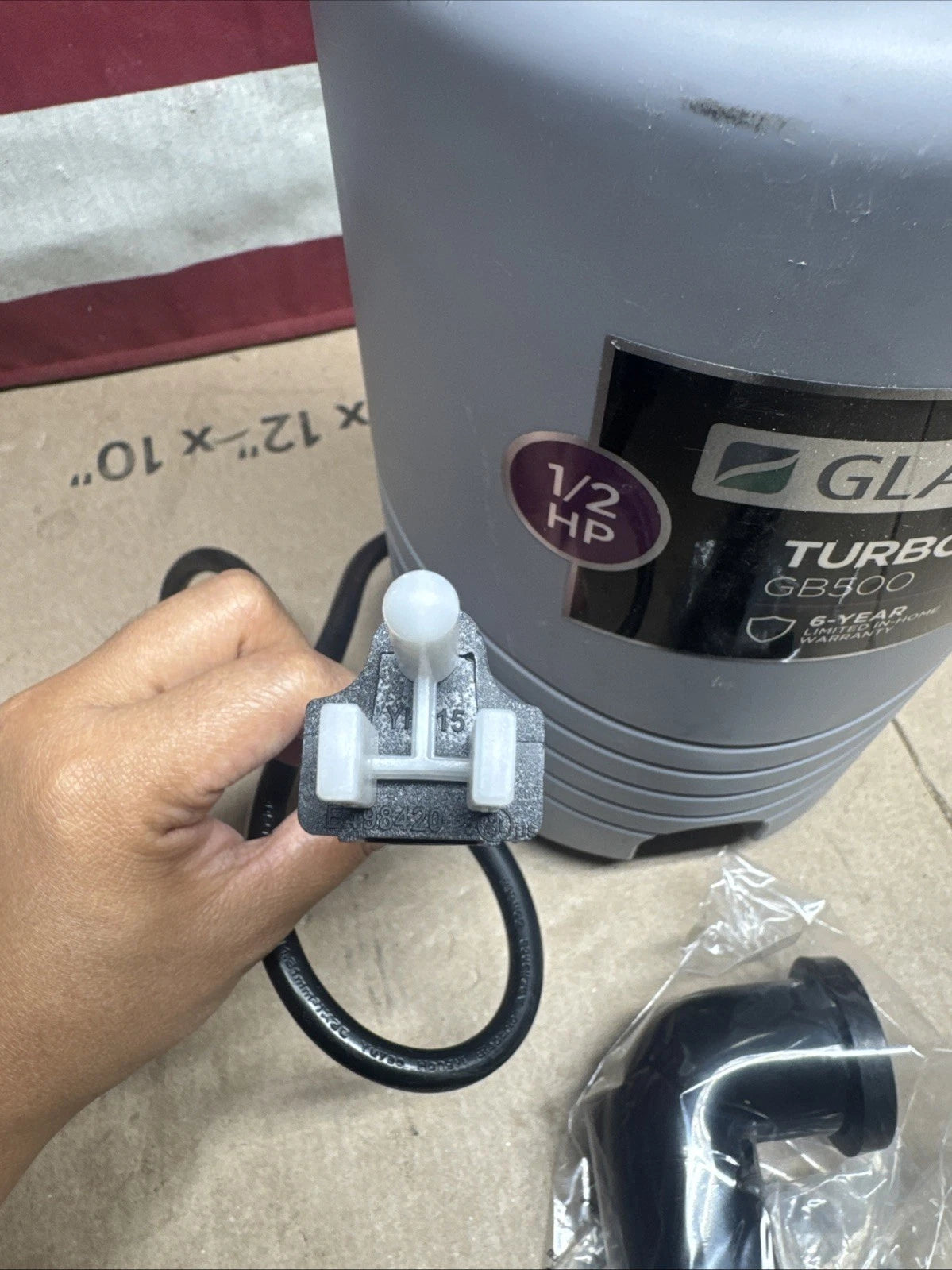 Glacier Bay GB500 Turbo Grind 1/2hp Garbage Disposal Open Box Read