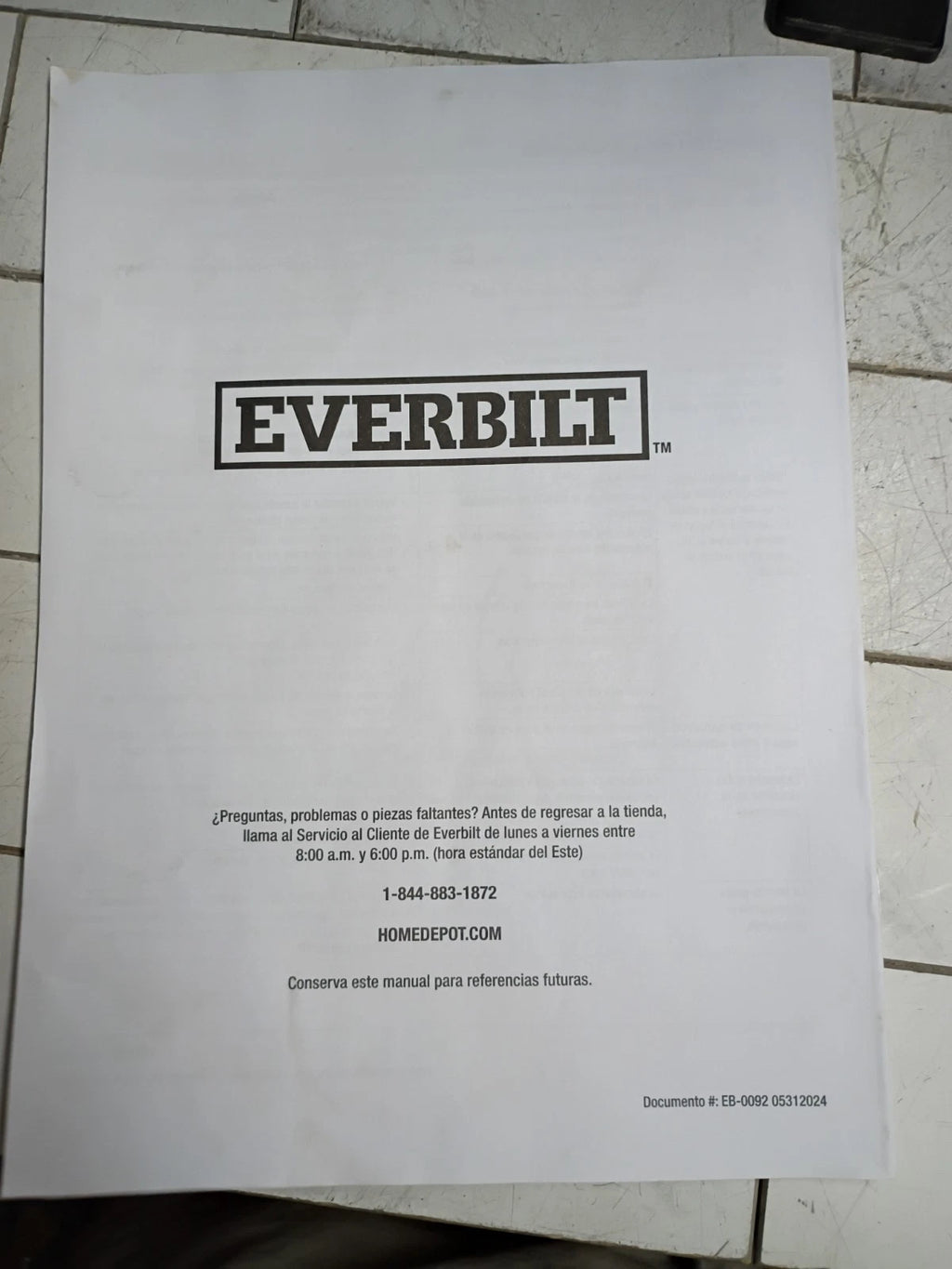 Everbilt HDLS15P, Lawn Irrigation Pump Plastic 1-1/2HP 52-GPM NEW OPEN BOX