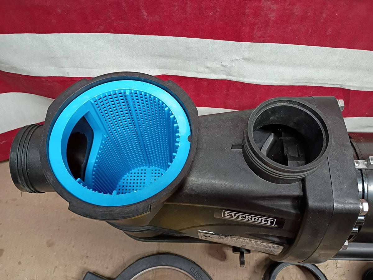 Everbilt 1HP 2 Speed Pool Pump 230 Volt Motor Above In ground Water 75 GPM, OB,