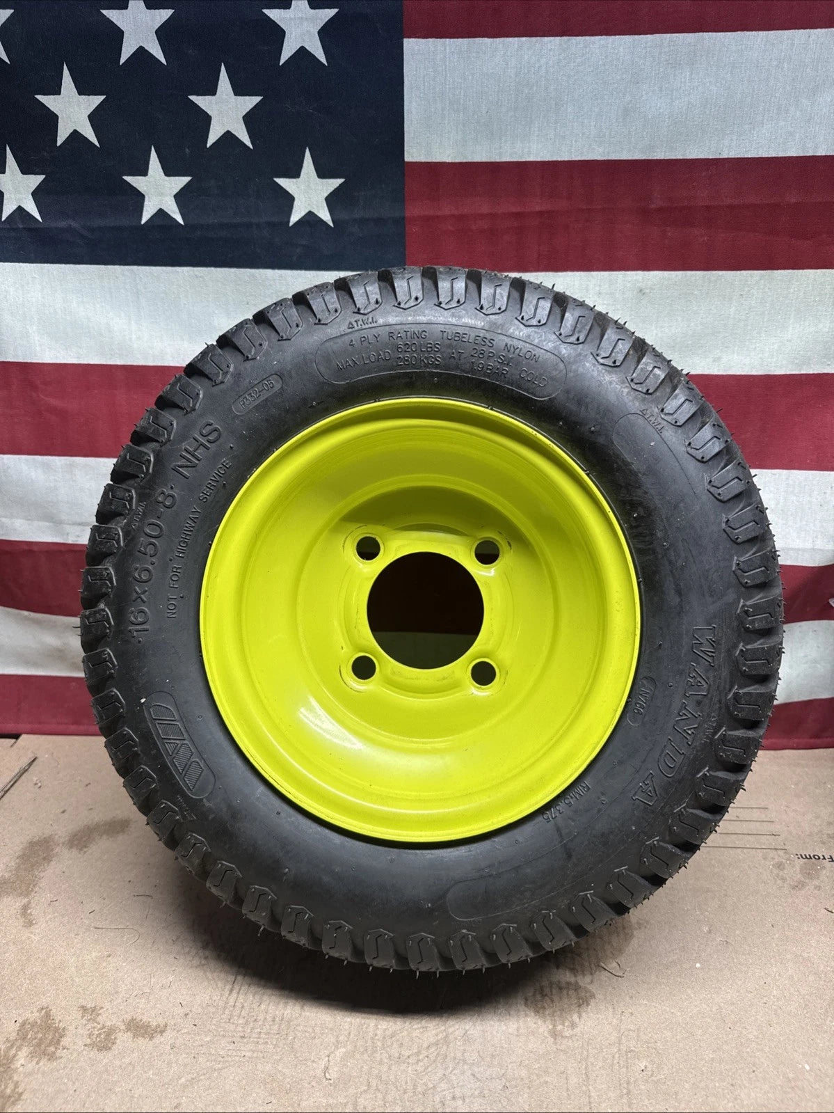 Rear Wheel And Tire For Ryobi Z30Li 80V Zero Turn Lawn Mower