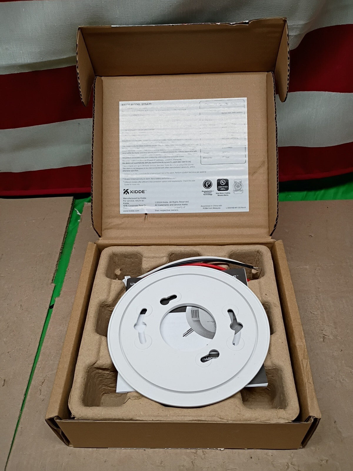 Kidde 20SA10 Hardwired Smoke Detector, 10-Year Battery, Interconnectable